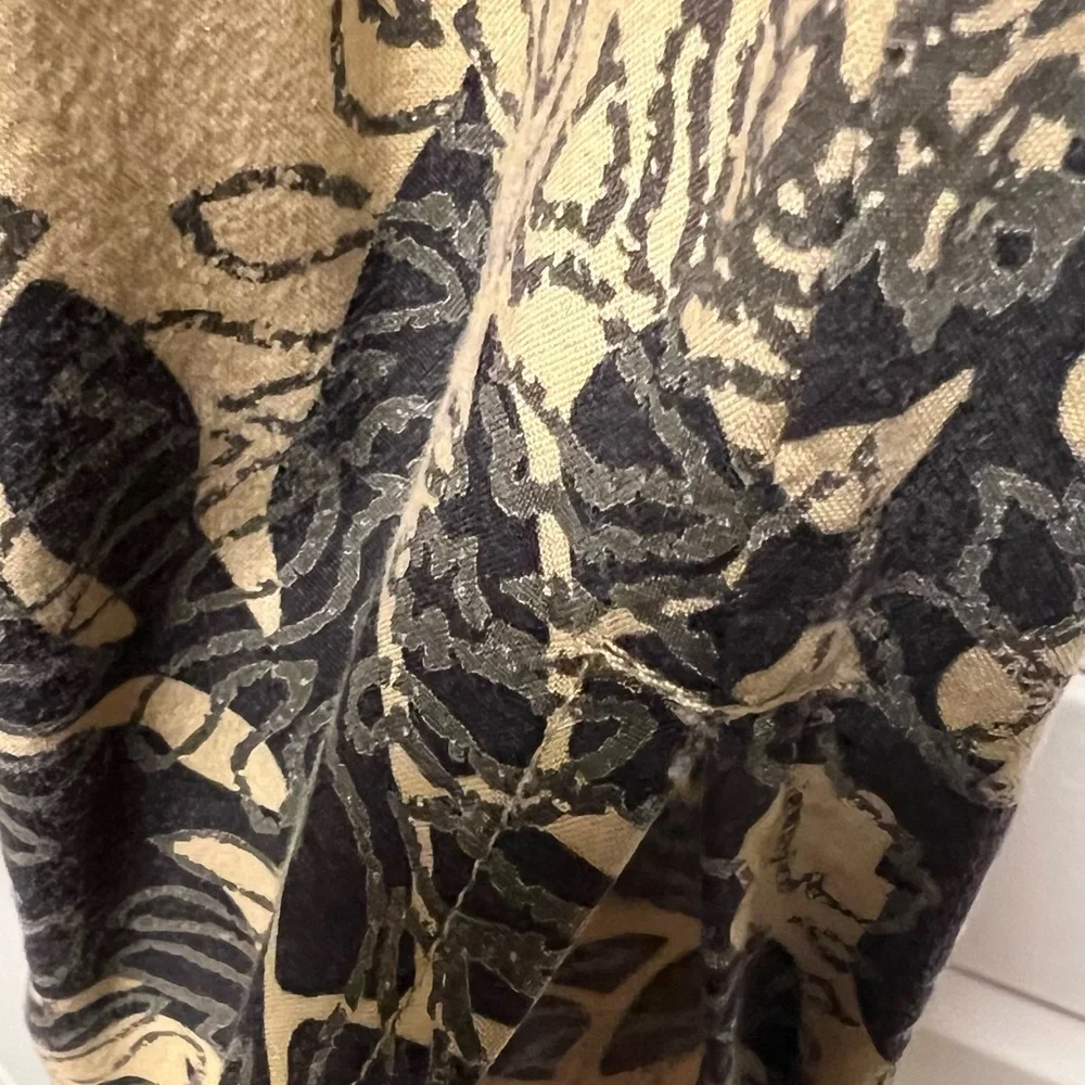 COPY - Manuhealii Black and Tan Slip Dress Spaghetti Strap Resort Wear - Picture 5 of 13